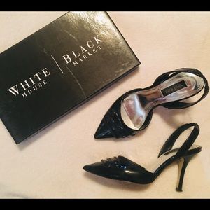 WH/BM slingback shoes